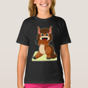Horse Yoga Fitness Sports T-Shirt