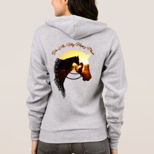Horse You Are My Happy Place Horse Lover Female Hoodie