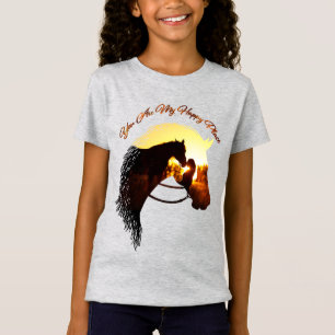 Horse You Are My Happy Place Horse Lover Female T-Shirt