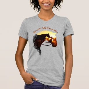 Horse You Are My Happy Place Horse Lover Female T-Shirt