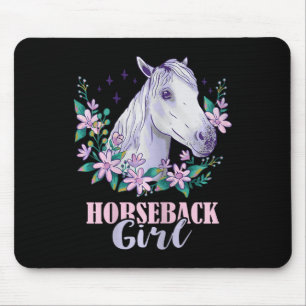 Horseback Girl Horseback Riding Horse Lover Equest Mouse Mat