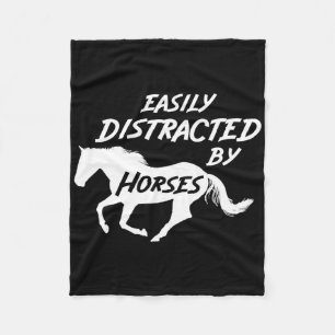 Horseback Horse Riding  Fleece Blanket