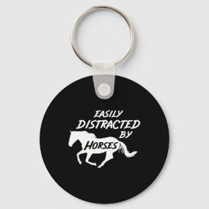 Horseback Horse Riding Key Ring