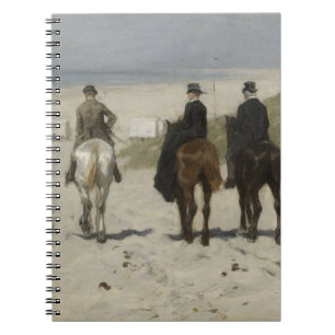Horseback Ride along the Beach - Fine Art Notebook