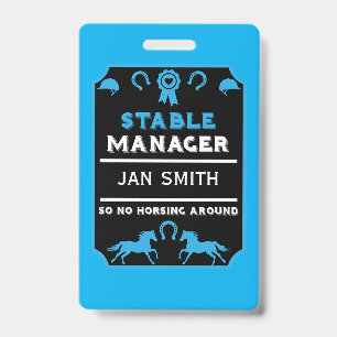 Horseback Rider Instructor ID Badge