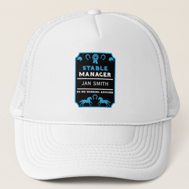 Horseback Rider Instructor Trucker Hat (Front)