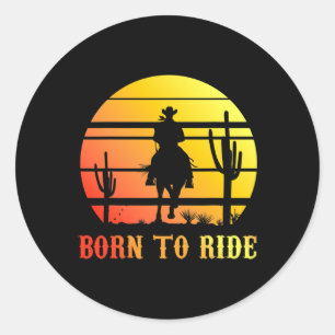 Horseback Riding1 Classic Round Sticker