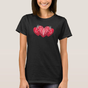 Horseback Riding Equestrian Horse Heart Animal Ho T-Shirt