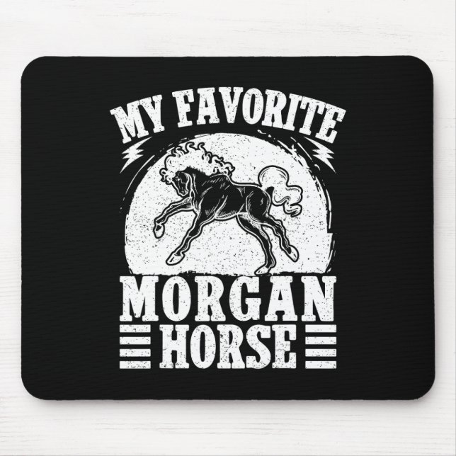 Horseback Riding Favourite Morgan Horse Rider  Mouse Mat (Front)
