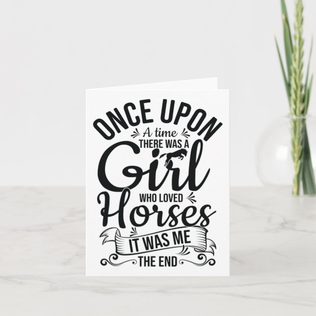 Horseback Riding Girl Funny Horse Girl Riding Barr Card (Front)