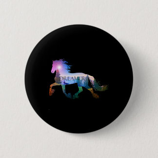 Horseback Riding Horse Lover 6 Cm Round Badge