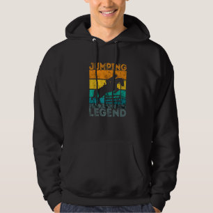 Horseback Riding Jumping Legend Vintage Retro Show Hoodie