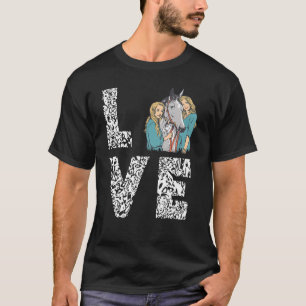 Horseback Riding Love Horseback Rider   Horse Raci T-Shirt