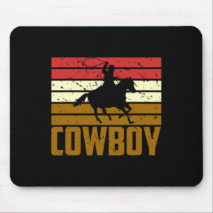 Horseback Riding Rodeo Texas Gift Cowboy Mouse Mat