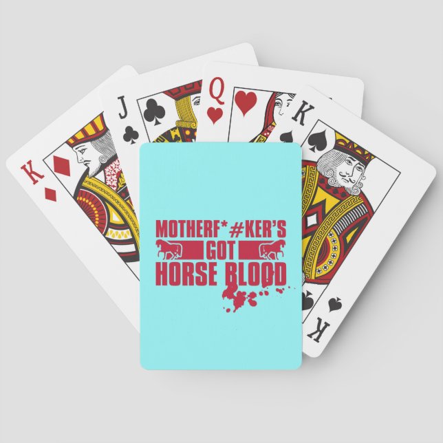 Horseblood Playing Cards (Back)