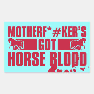 Horseblood Rectangular Sticker