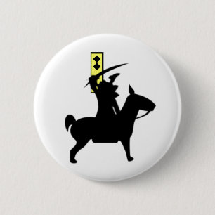 Horseman 6 Cm Round Badge