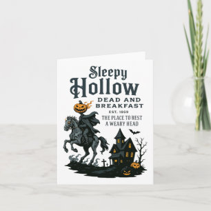 Horseman Halloween Sleepy Hollow Vintage Headless  Card