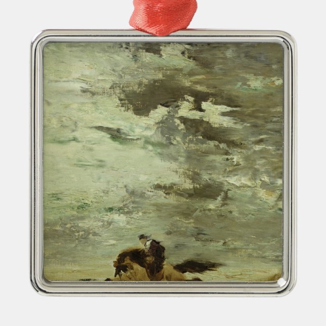 Horseman Metal Tree Decoration (Front)