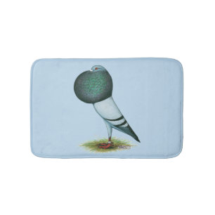 Horseman Pouter Blue Bath Mat