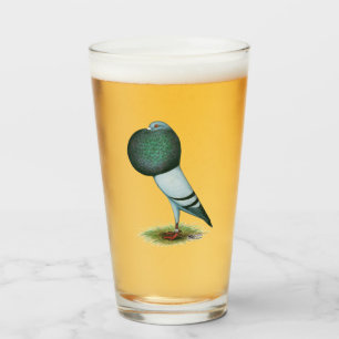 Horseman Pouter Pigeon Blue Glass
