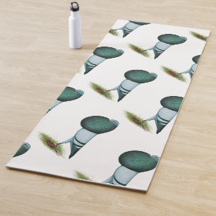 Horseman Pouter Pigeon Blue Yoga Mat