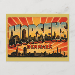 Horsens Denmark Harbour Postcard