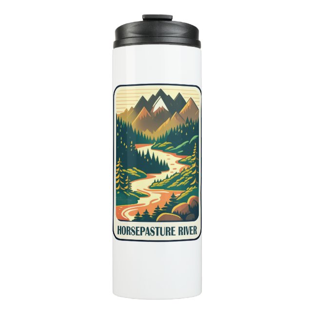 Horsepasture River North Carolina Colours Thermal Tumbler (Front)