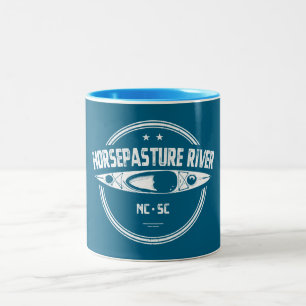 Horsepasture River North Carolina Kayaking Two-Tone Coffee Mug