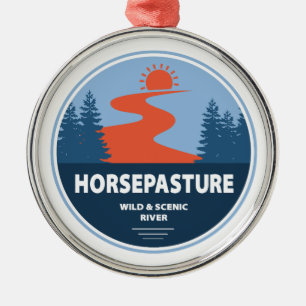Horsepasture Wild And Scenic River North Carolina Metal Tree Decoration