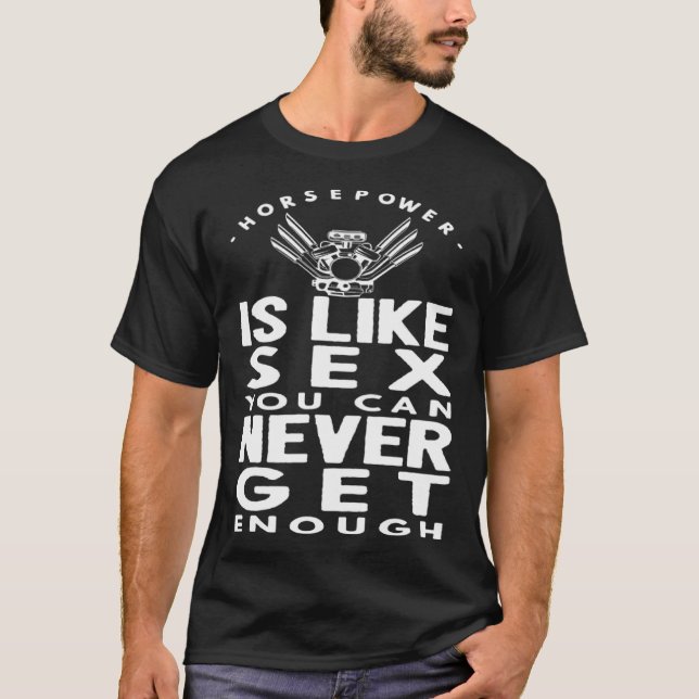 Horsepower Car Guy T-Shirt (Front)