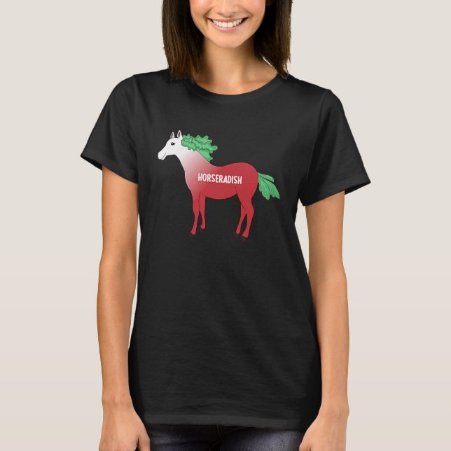 Horseradish Horse Whisperer Animal Farming Radish  T-Shirt (Front)