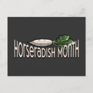 Horseradish Month T-Shirt Postcard