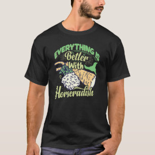 Horseradish Sauce Cream Plant Recipe Root Fresh Di T-Shirt