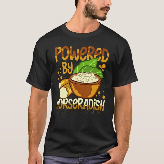 Horseradish Sauce Cream Plant Recipe Root Fresh Di T-Shirt (Front)