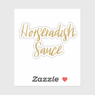 Horseradish Sauce Storage Sticker