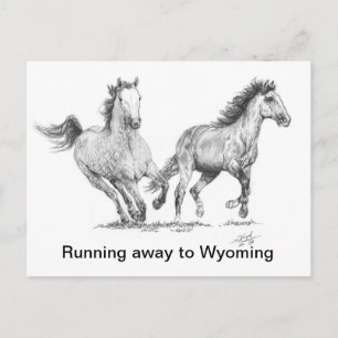 Horses Again FINAL 11 x 16.jpg, Running away to... Postcard