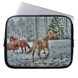Horses - American Western Theme Laptop Sleeve
