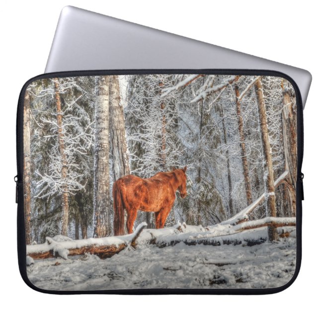 Horses - American Western Theme Laptop Sleeve (Front)