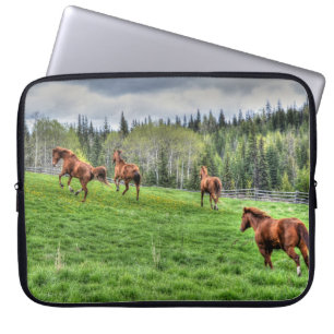 Horses - American Western Theme Laptop Sleeve