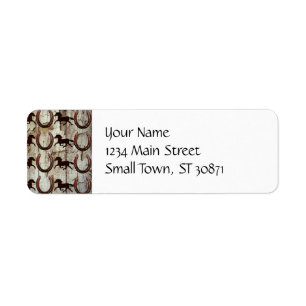 Horses and Horseshoes on Barn Wood Cowboy Gifts