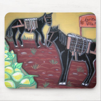 Horses and Lemons Mouse Mat