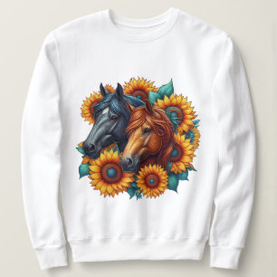 Horses and Sunflowers Sweatshirt