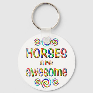 HORSES ARE AWESOME KEY RING