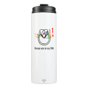 Horses Are In My DNA Rainbow Neucleuotide Blast Thermal Tumbler