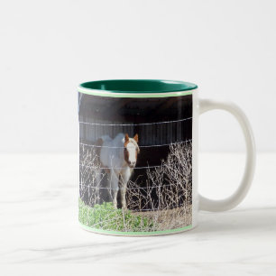 Horses are my thing!!! Two-Tone coffee mug