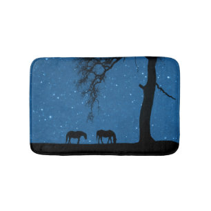 Horses at Night Bat Mat
