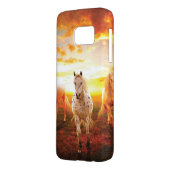 Horses at sunset throw pillow Case-Mate samsung galaxy case (Back Left)