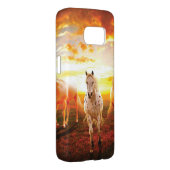 Horses at sunset throw pillow Case-Mate samsung galaxy case (Back/Right)
