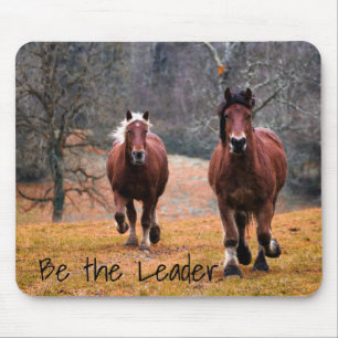Horses Be The Leader Mouse Mat